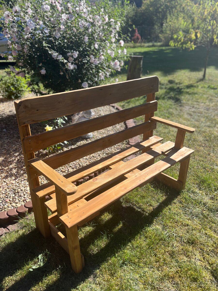 🌲🪑 Zahradní lavička – ruční výroba 🛠️✨ - 7