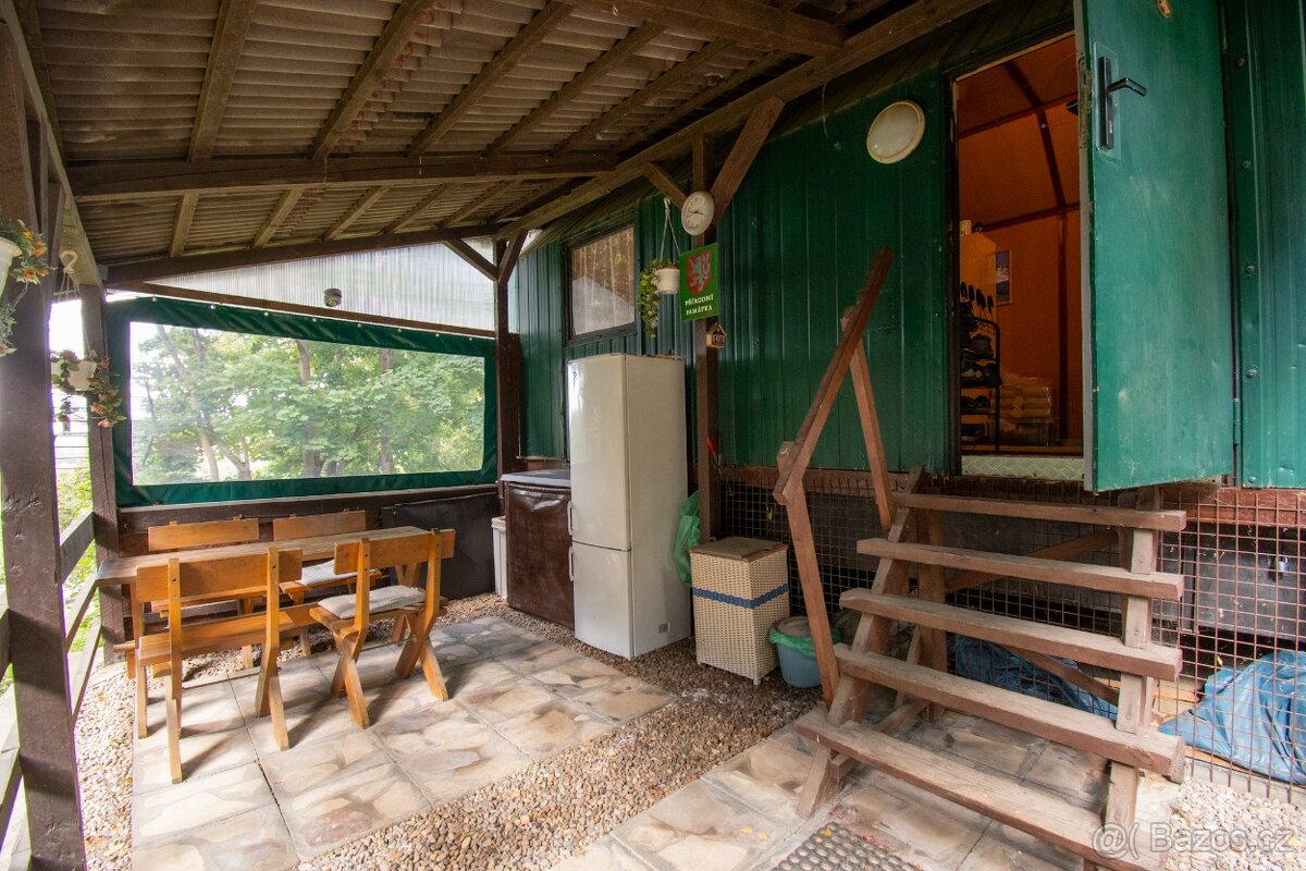 Stavební Pozemek Nová Chřibská Rybniště 1559 m2 s Chatou - 7