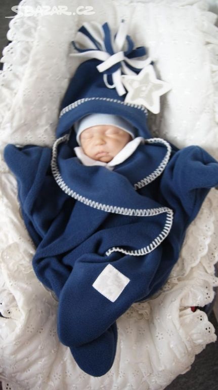 Dětská zavinovačka HVĚZDA vel.0-4 měs. - 7