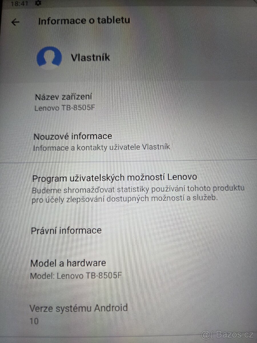 Tablet Lenovo Tab M8 HD 8505F - 7