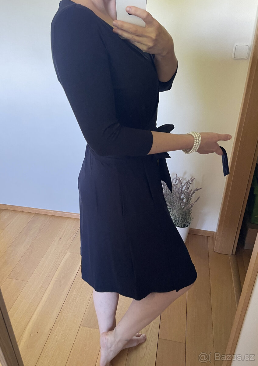 Zavinovací tmavě modré šaty Gant, vel. L - 7