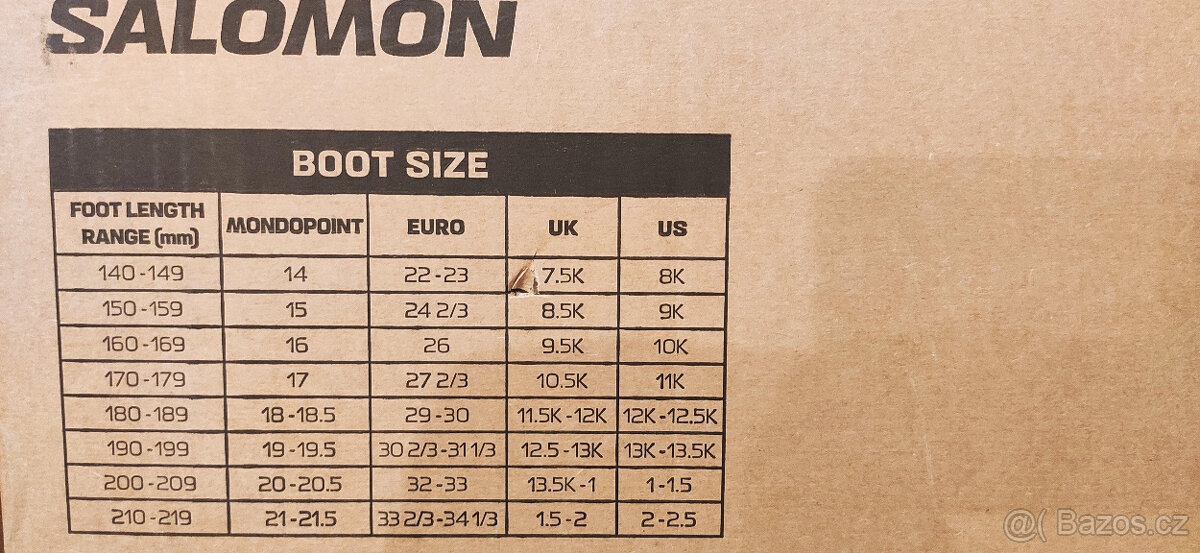 Nové dětské lyžařské boty zn. Salomon - EU29/30 - 7