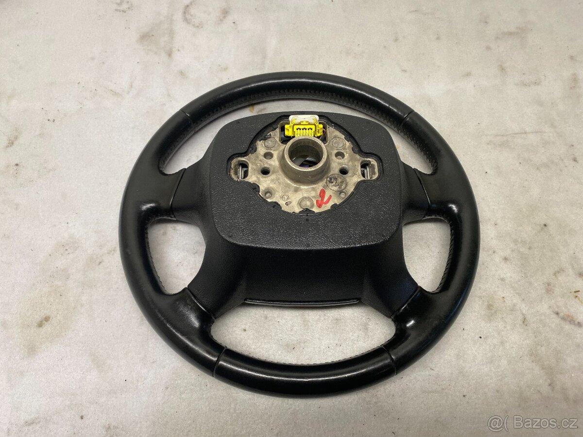 ŠKODA OCTAVIA 2 04-13- KOŽENÝ MULTIFUNKČNÍ VOLANT S AIRBAGEM - 7