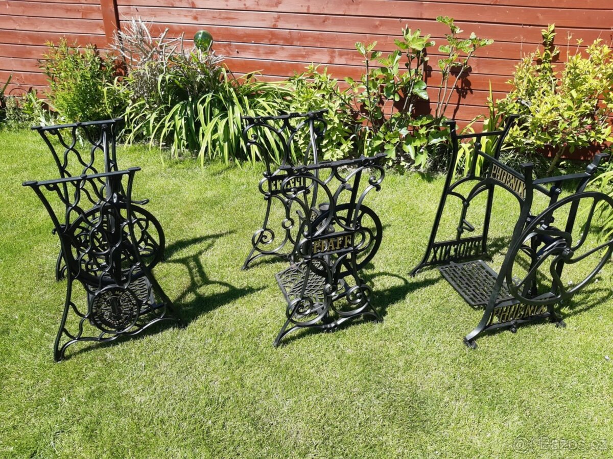 Handmade stůl z šicího stroje - 7