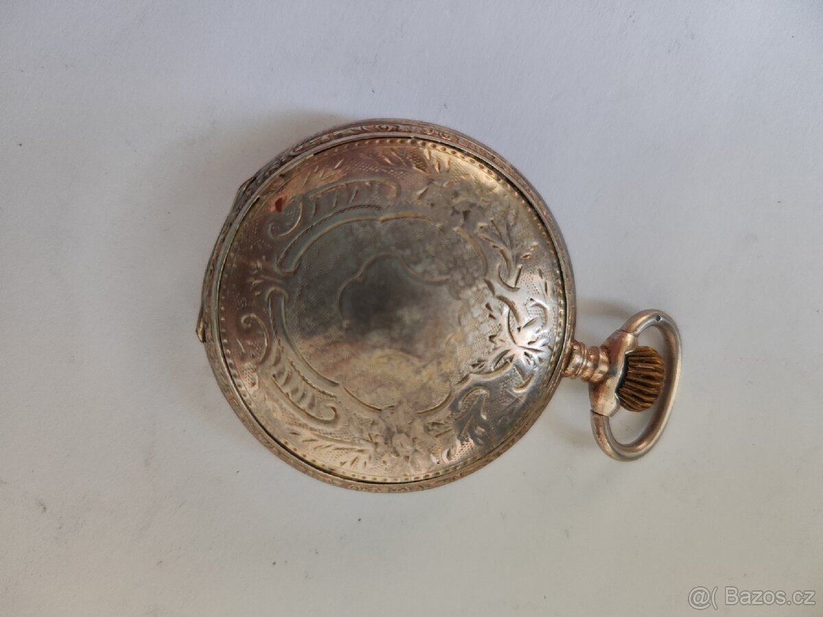 2 x stříbrné třipláštové kapesní hodinky jdoucí - 7