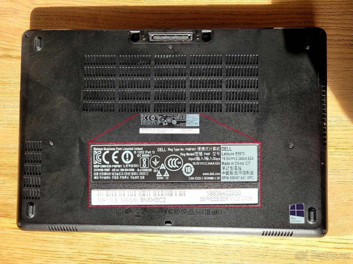 Notebook Dell Latitude E5570 - i7, 32GB RAM, 1TB SSD, Top vý - 7