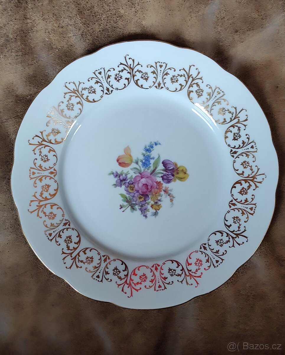 Retro porcelánové talíře - 7