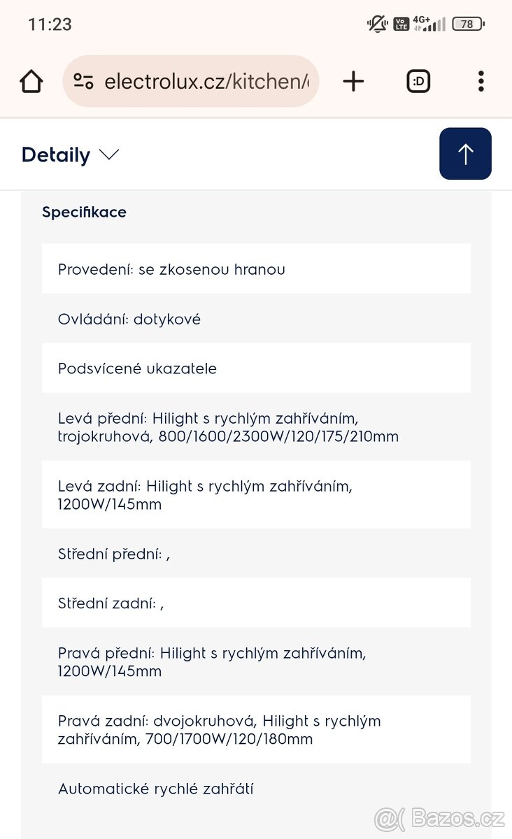 Sklokeramická varná deska Electrolux - 7