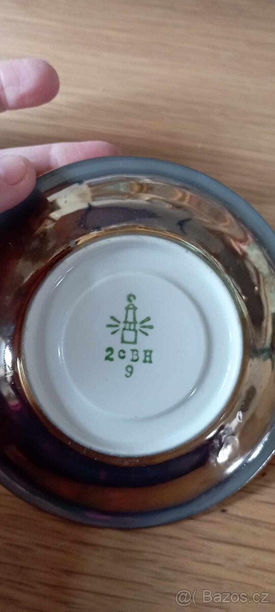 Pozlacený set na kávu, čaj - 7