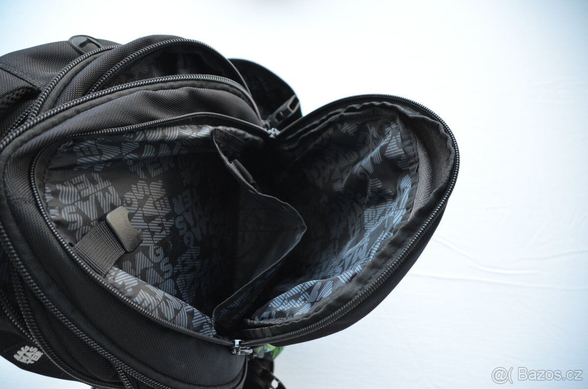 Černo zelený školní batoh Bagmaster - 7