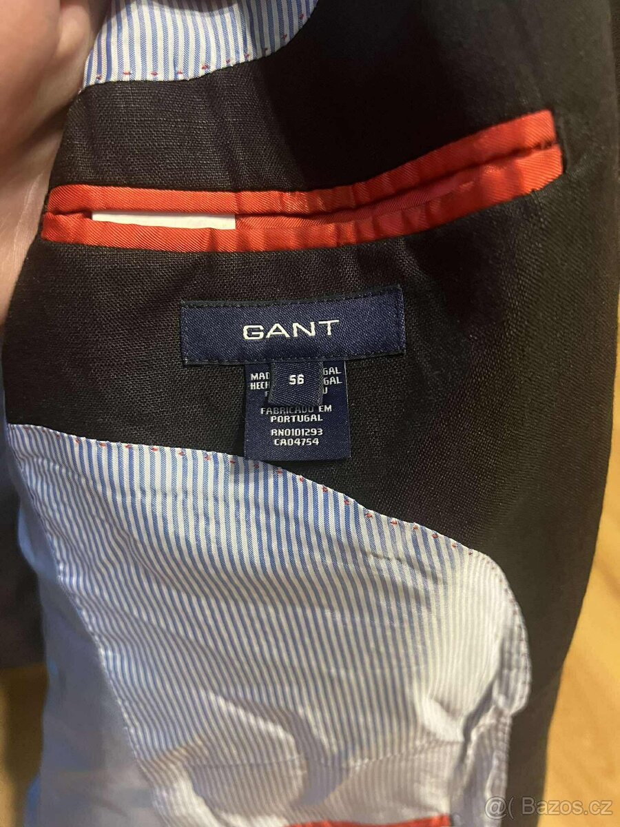 Pánské lněné sako GANT, velikost 56 - 7