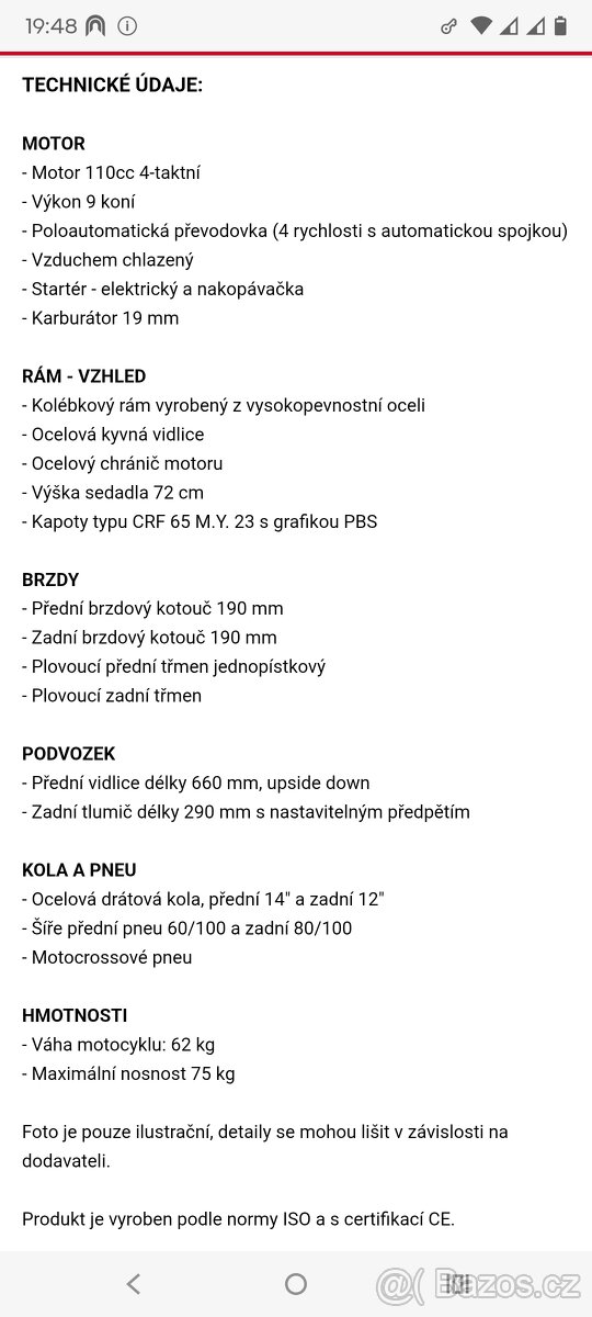 Pitbike PBS 110 - 7