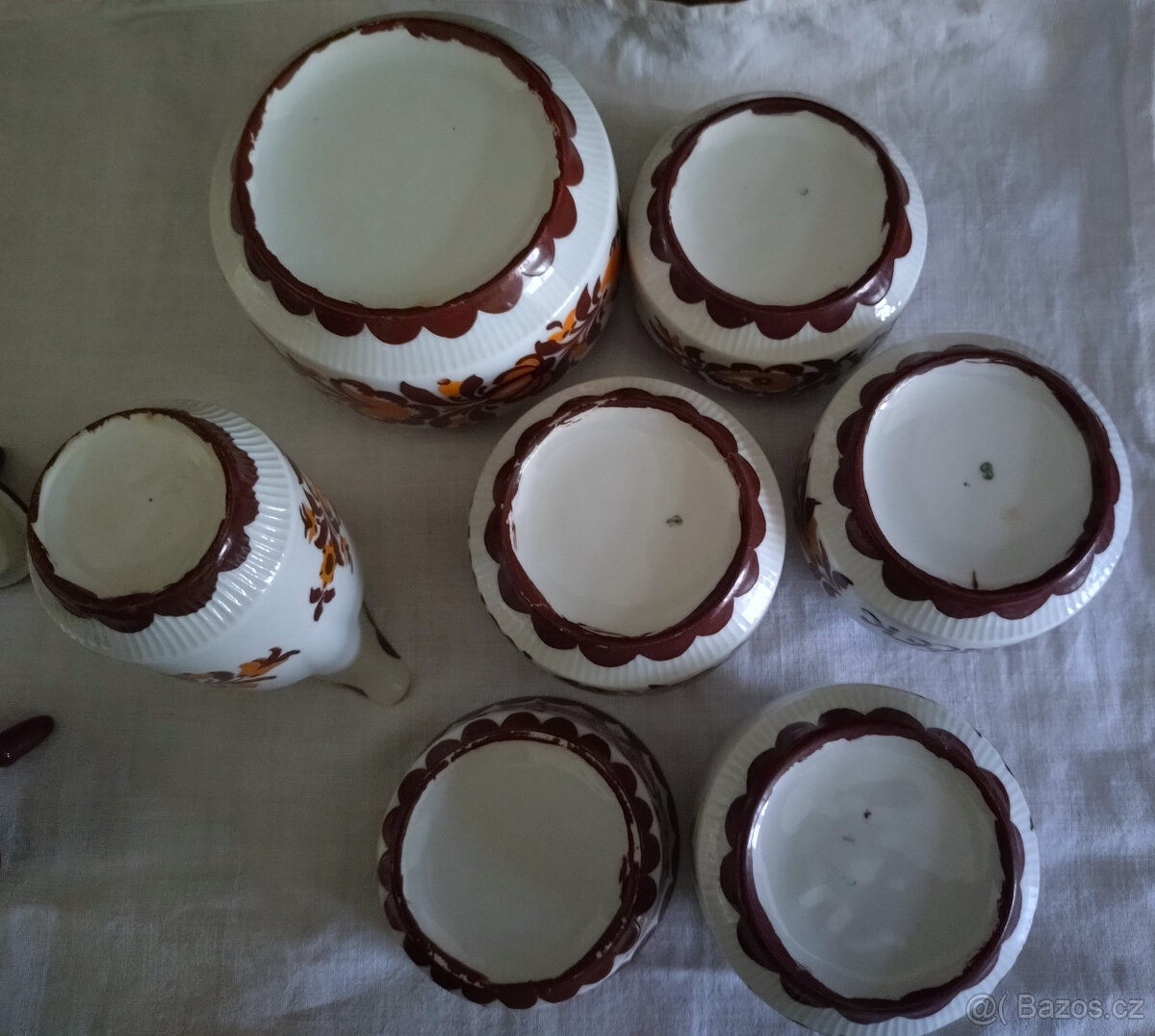 sada kořenky, slánka, cukřenka a mlékovka - 7