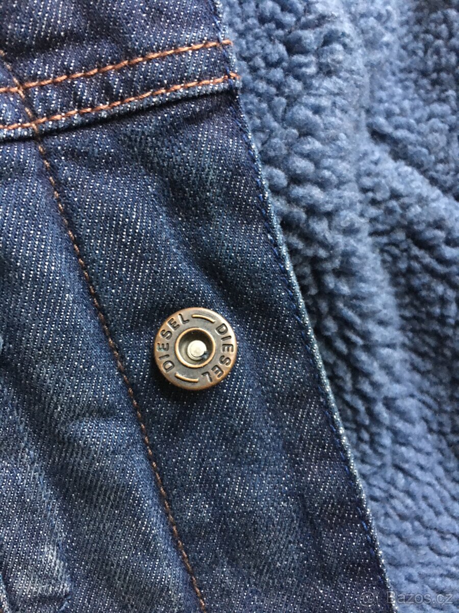 Zateplená bunda, Diesel jeans, vel.M. - 7