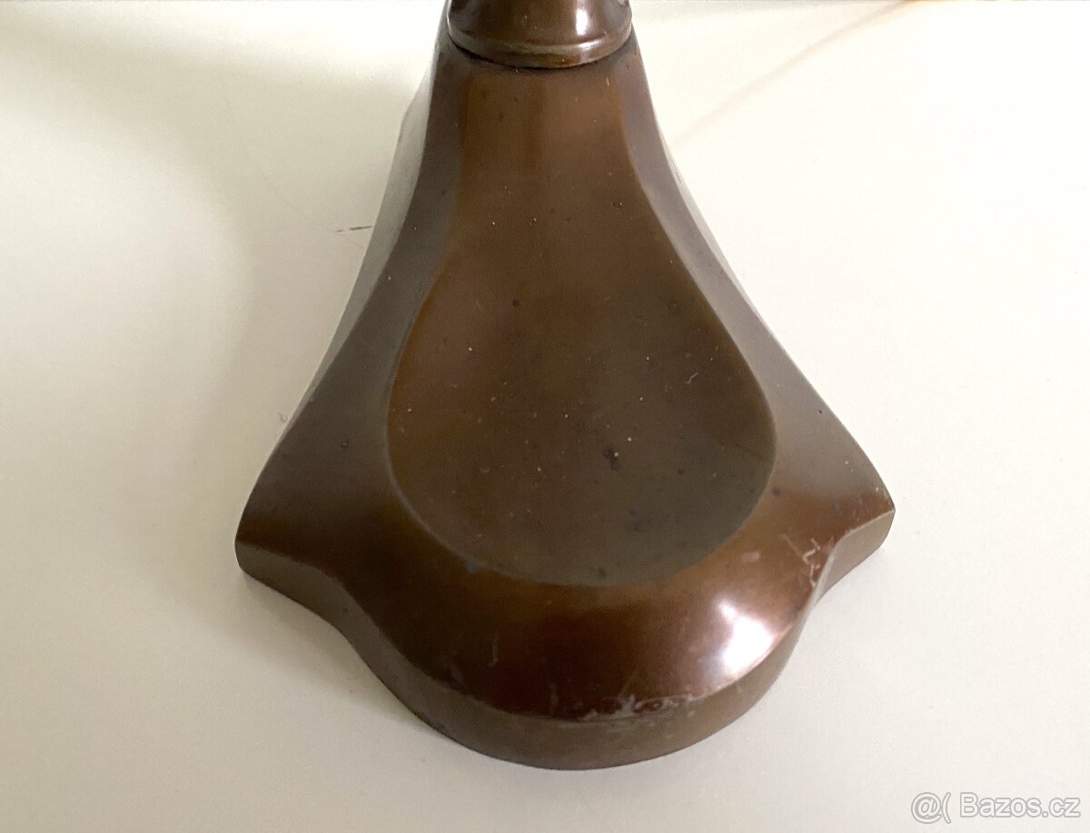 Stará secesní stolní lampa lampička, možná na zeď - 7