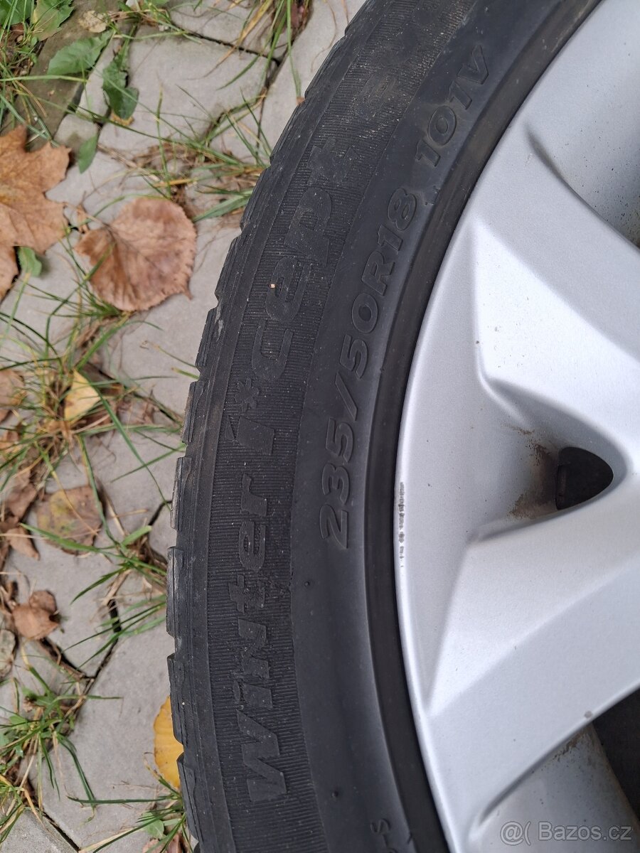 Bmw dvourozměrné kola R18 5x120 + zimní pneu - 7