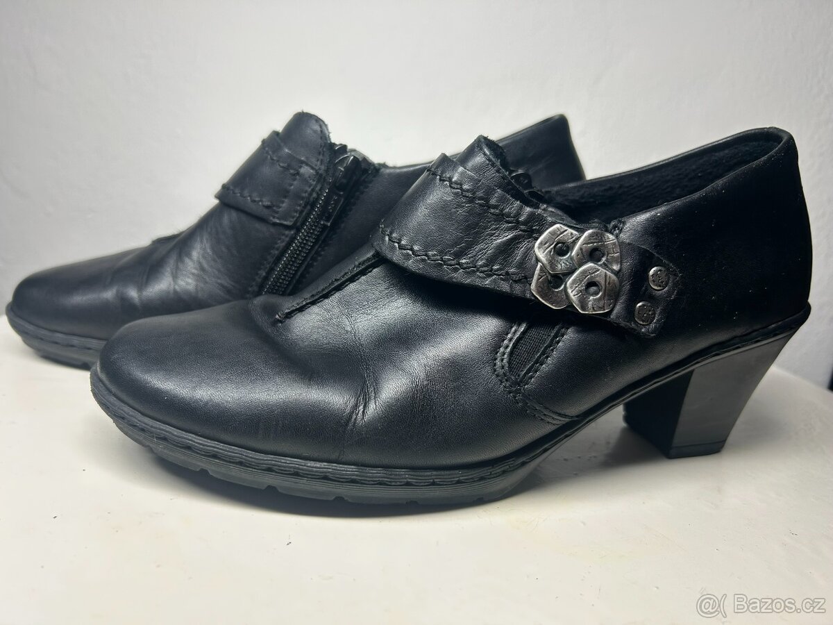 dámské kožené boty RIEKER vel. 37 - 7