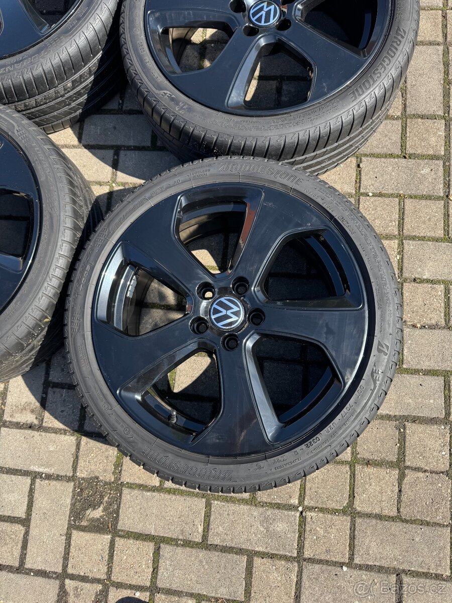 ORIGINÁL Alu Volkswagen AUSTIN R18, 5x112- TOP, LETNÍ PNEU - 7