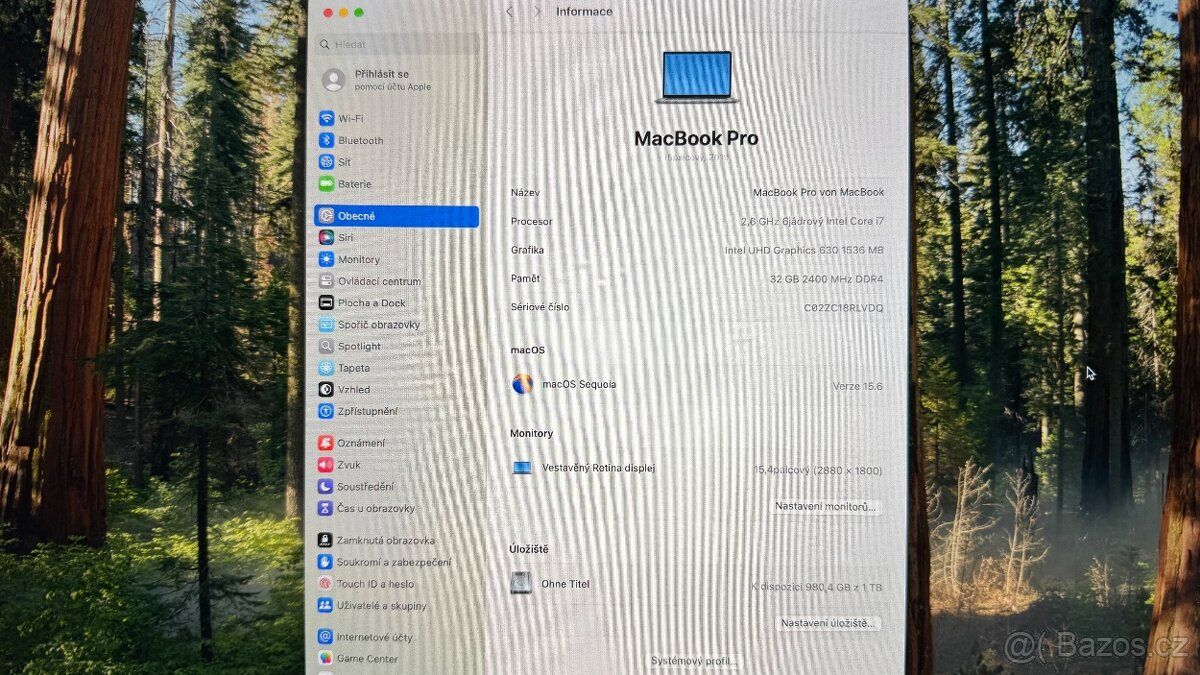 Apple MacBook Pro 15,4", 2019, i7, 32GB RAM, 1TB SSD - 7