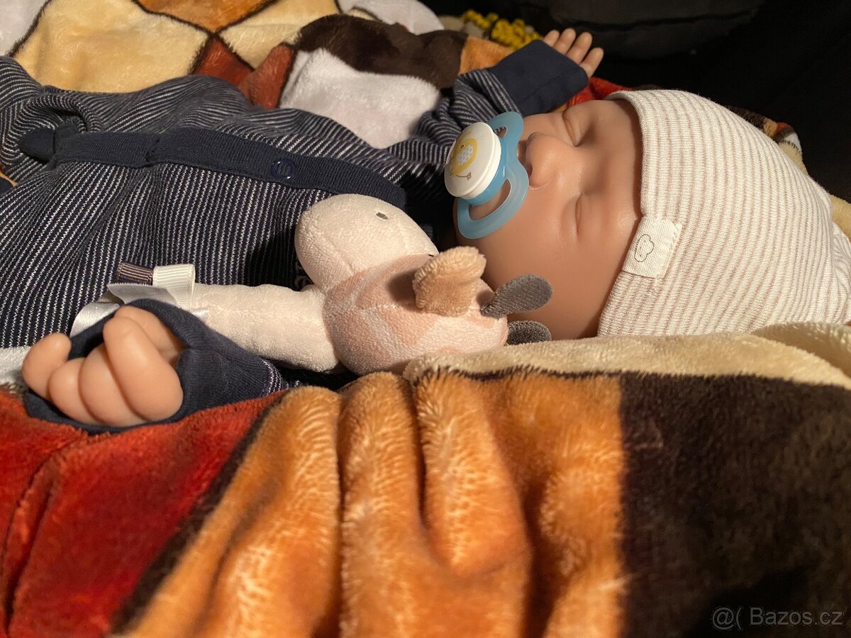 Celosilikonové reborn miminko baby panenka - chlapeček - 7