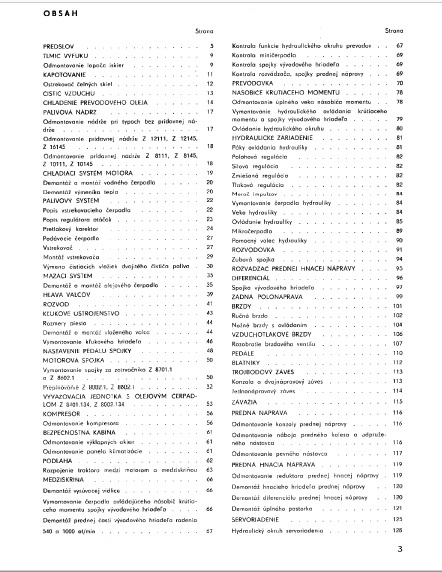 NÁVOD K OBSLUZE a OPRAVÁRENSKÁ PŘÍRUČKA Zetor 8111-16145 - 7