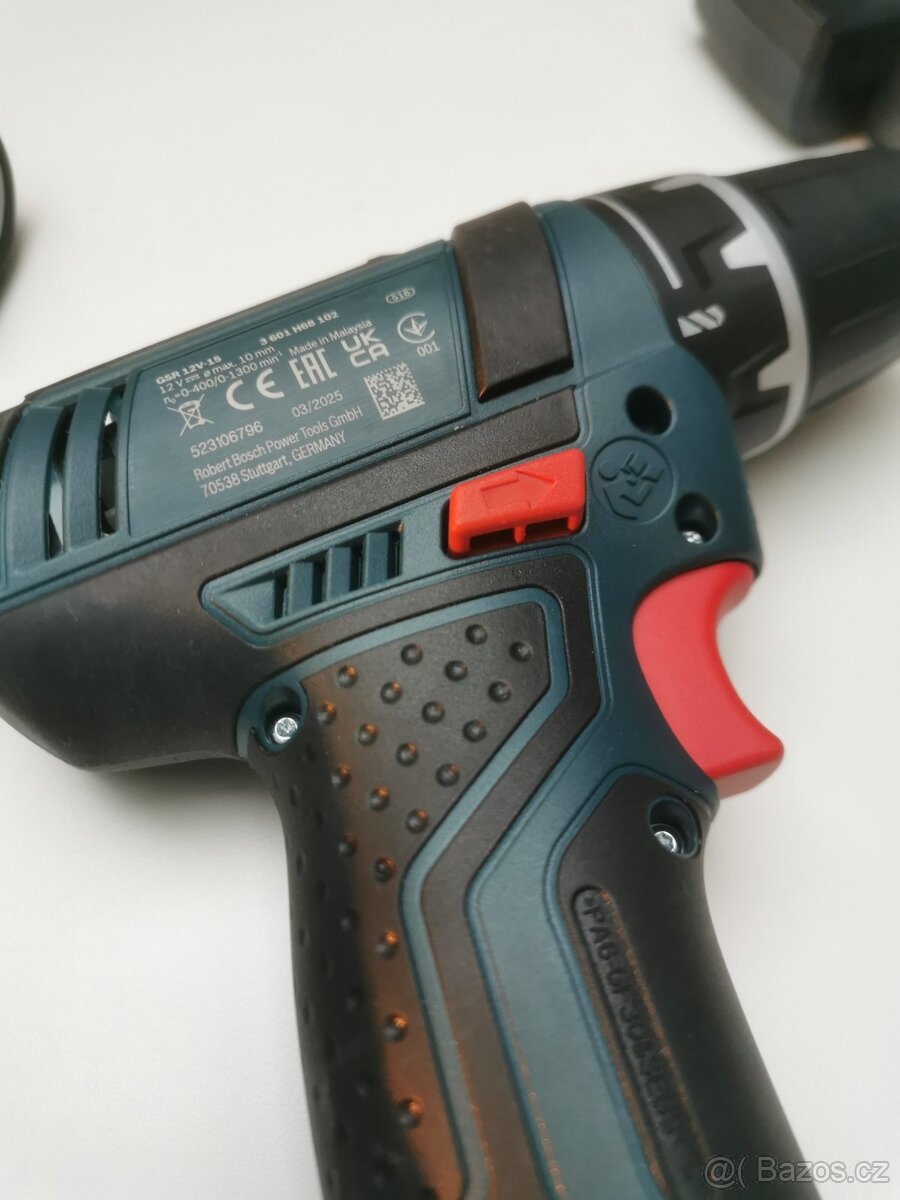 BOSCH Aku vrtací šroubovák GSR 12V-15 - 7