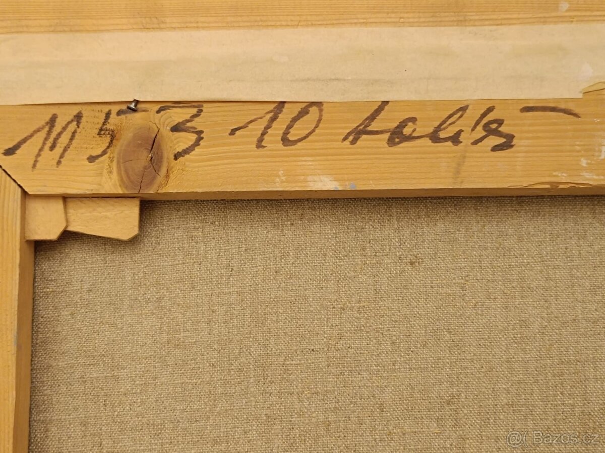 obraz S. Romych Staré Sedlo 1958, olej plátno 66x76 - 7