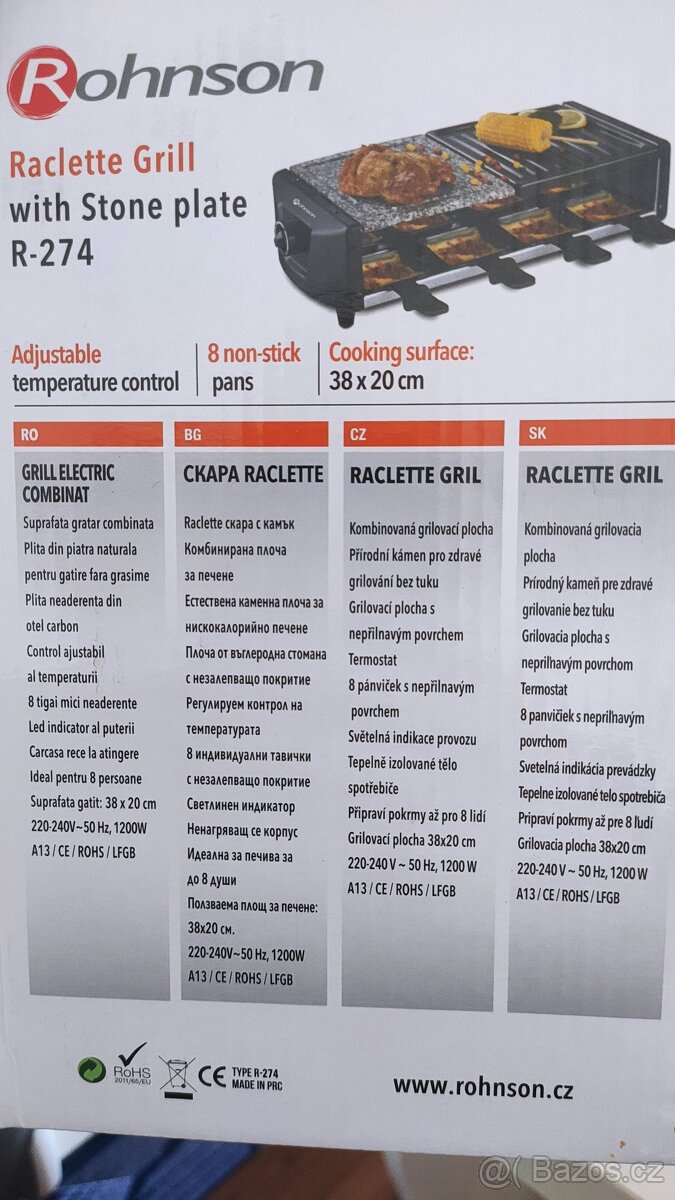 Elektrický gril Rohnson R-274 - 7