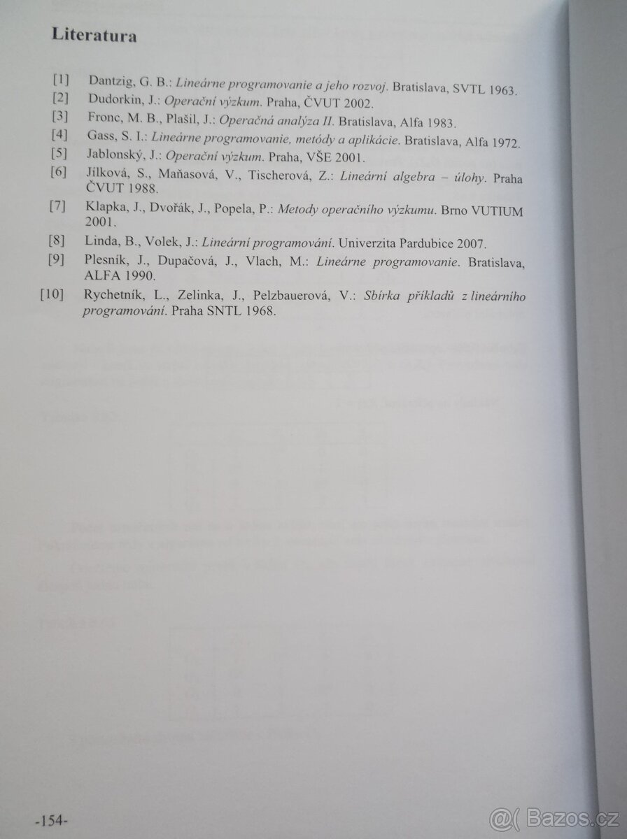 Řešené úlohy lineárního programování – Univerzita Pardubice - 7