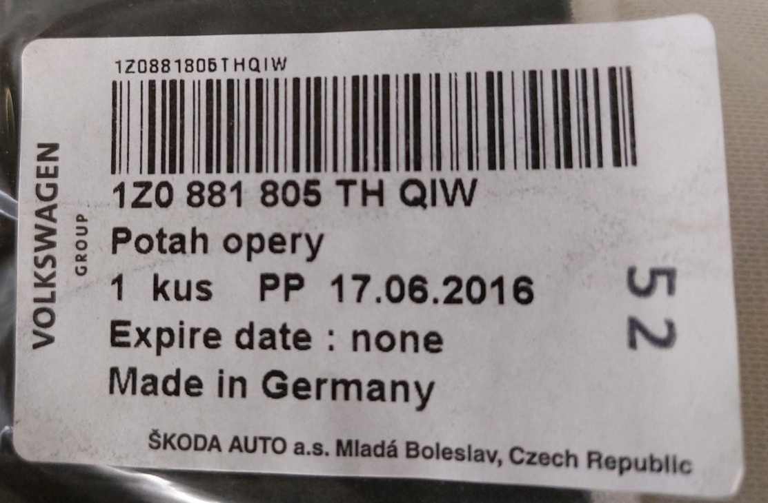 ND Škoda: Potah opěry + Vložka vyhřívání polštáře - 7