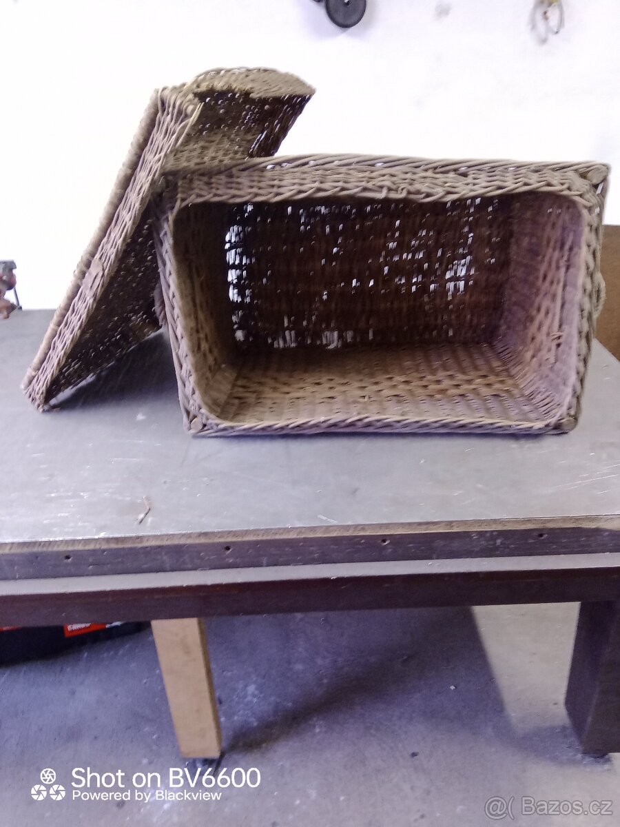 Starý proutěný koš - 7