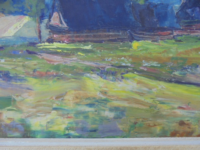 OBRAZ OLEJ NA KARTONU-SIGNOVANÝ - 7