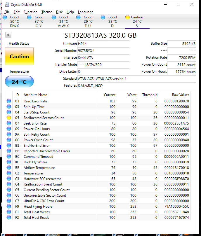 retro Disky HDD PATA(IDE)- Seagate+WD - 7
