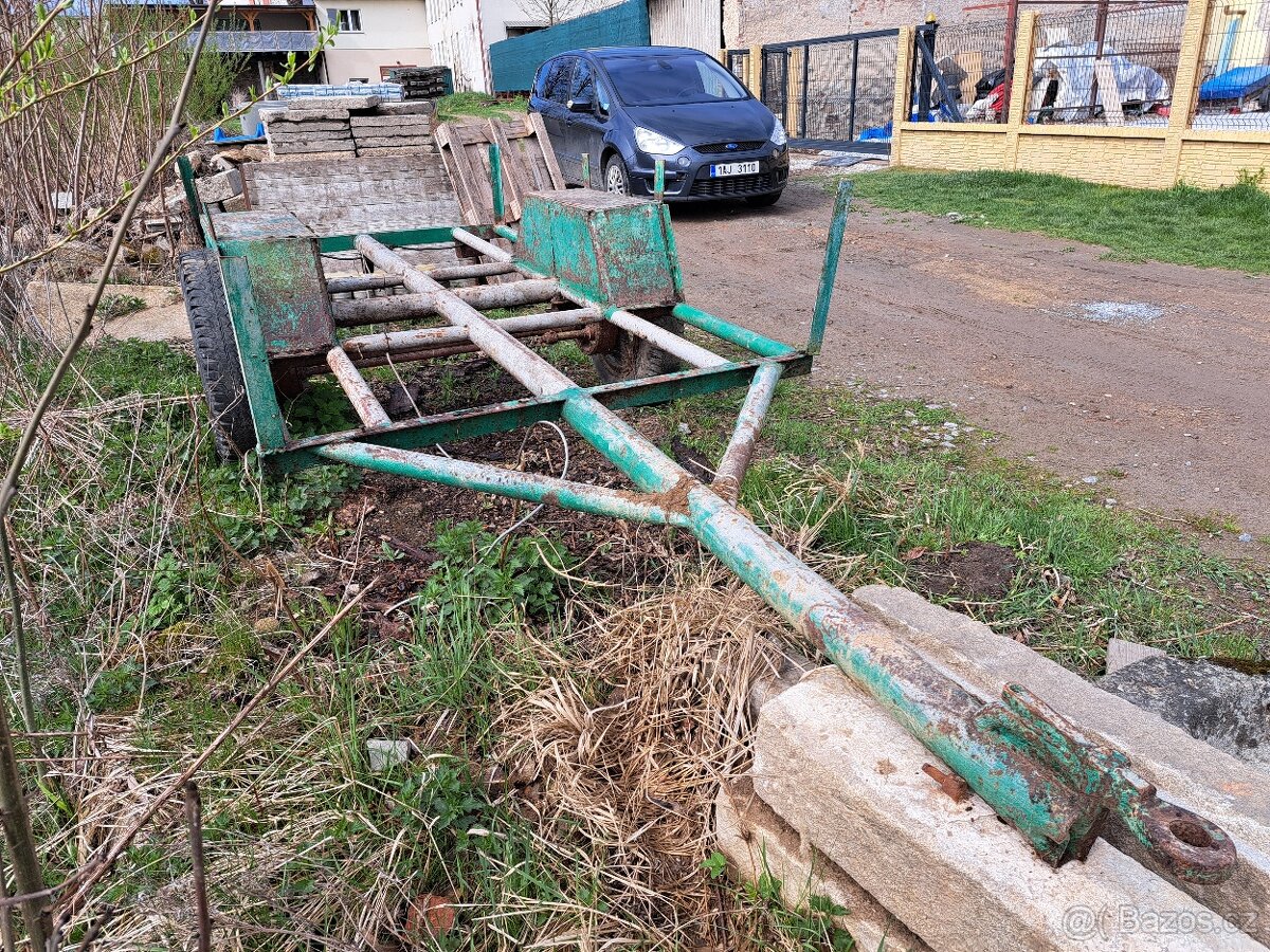 Přívěs, kára za traktor, s pevnou nápravou - 7