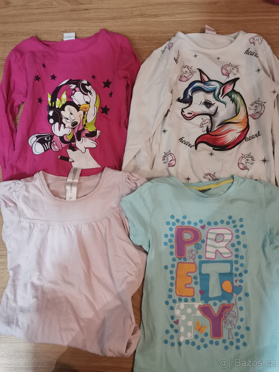 tričko, trička krátký dlouhý rukáv 122 6-7 let - 7