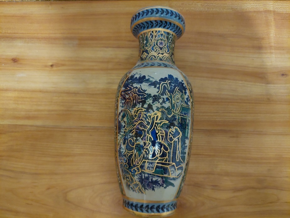 Nová váza starožitného vzhledu s čínskými výjevy - SLEVA - 7