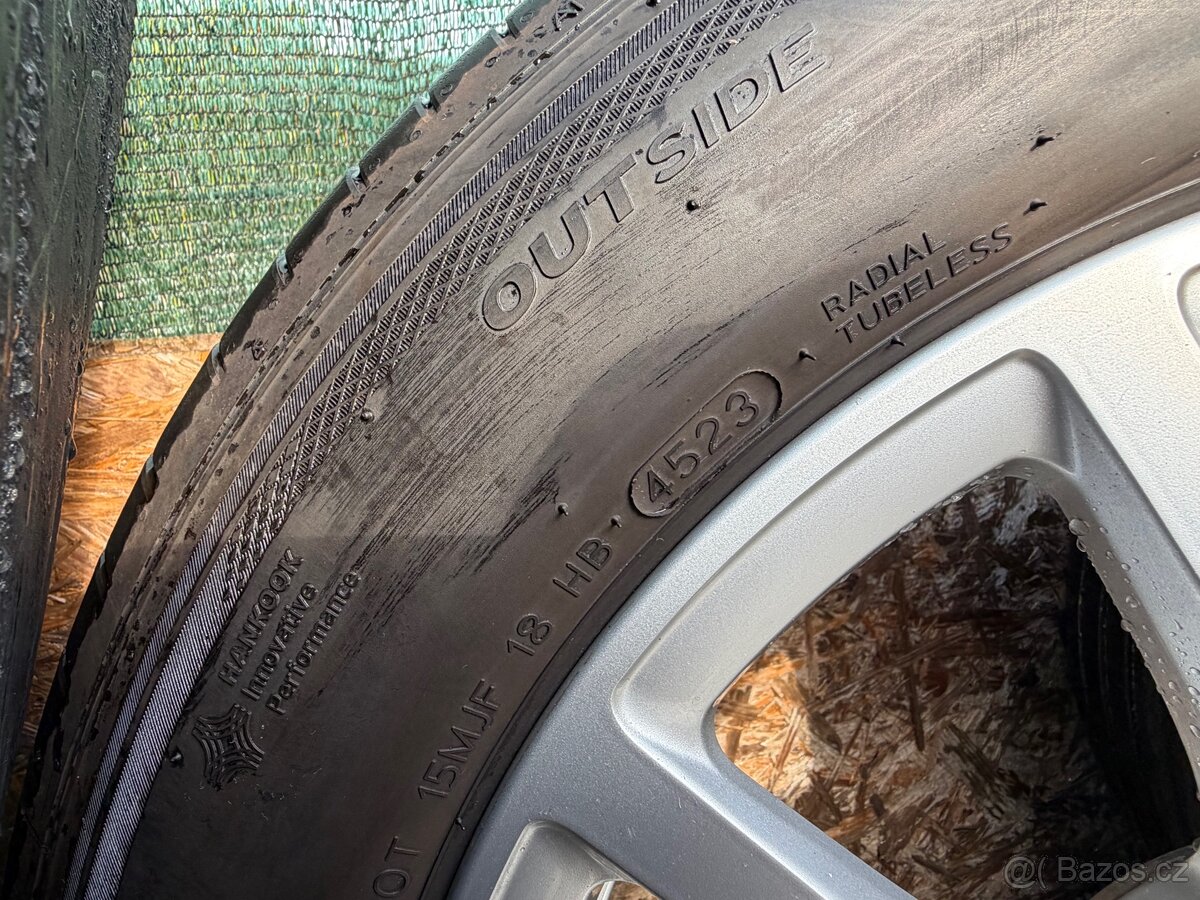 Alu kola 5x112 včetně letních pneu hankook, 7,5x17,ET36 - 7
