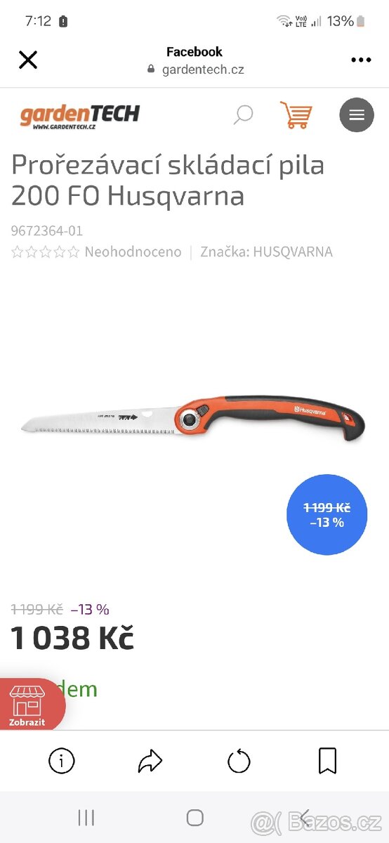 Sklápěcí pilka Gardena 200P - 7