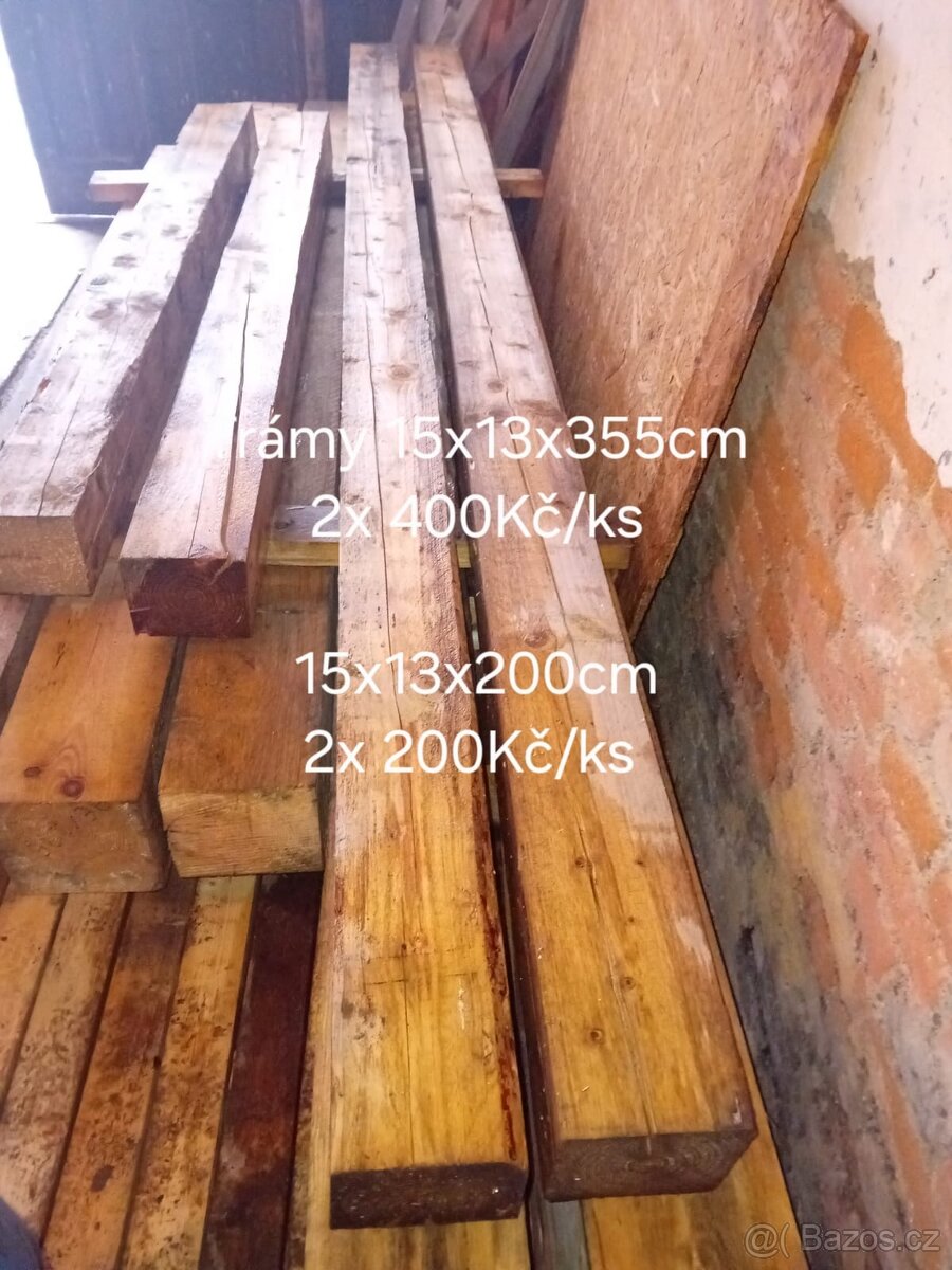 Prkna,fošny,trámy,levně - 7