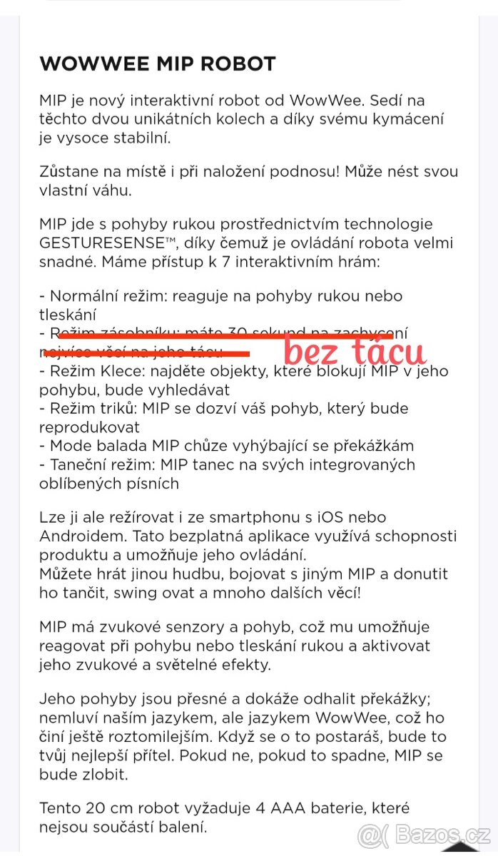 Robot WowWee MIP multifunkční autonomní - 7