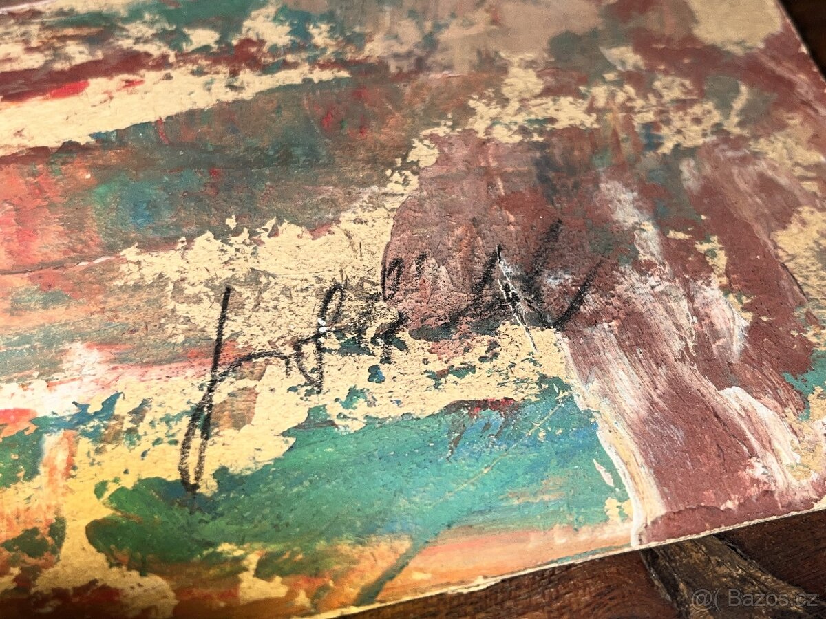 Dvě krajinomalby - J. Sládek, signováno, nerámováno - 7