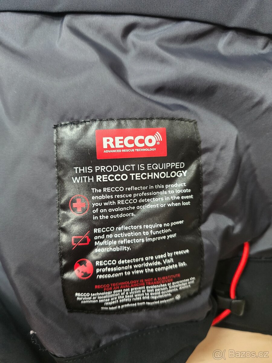 Pánská černá lyžařská bunda Spyder vel. XL - 7