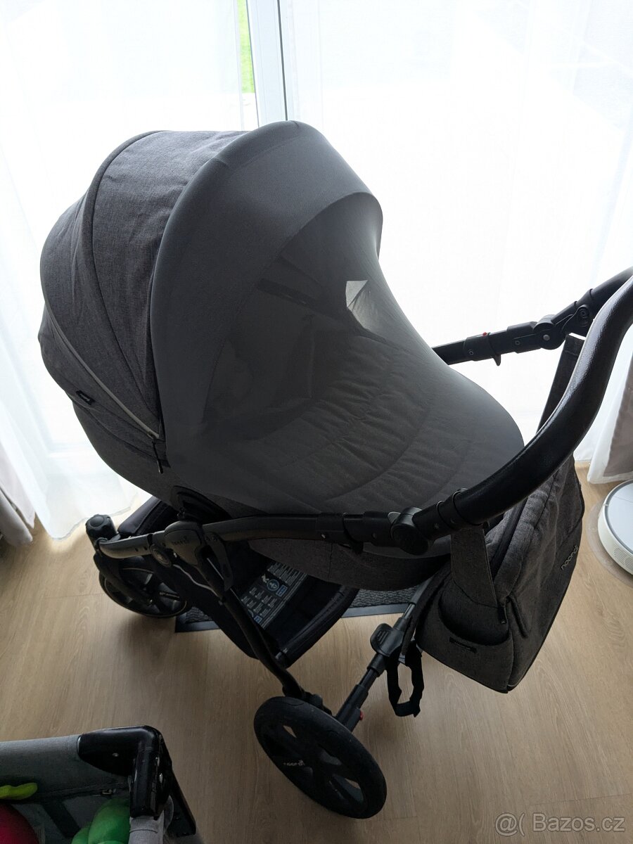 Kočárek Noordi fjordi 2v1 šedý - 7