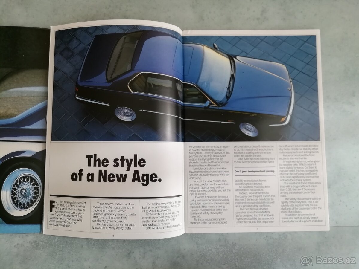 BMW E32 -složky s katalogy 1987 v angličtině - 7