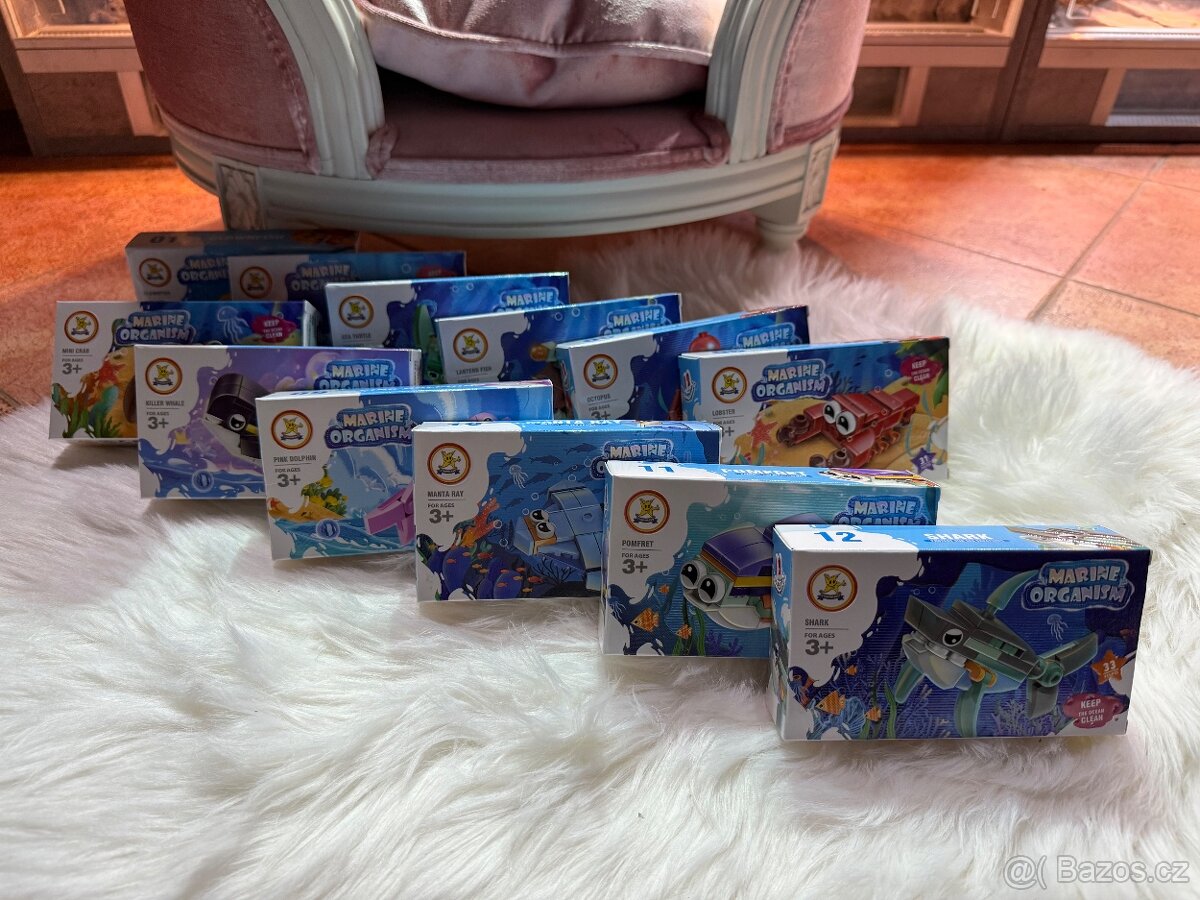 XXL sada mini stavebnic 12 kusů N.O.V.É. - 7