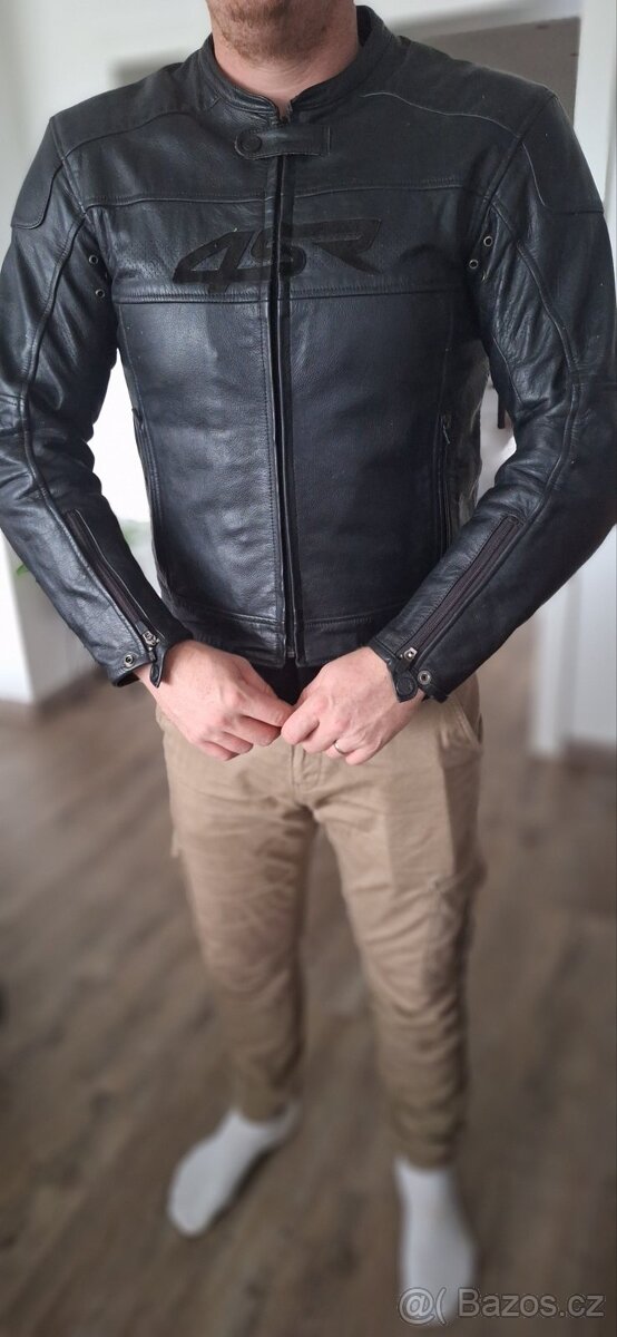 Kožená bunda 4sr Hooligan Black velvet - 7