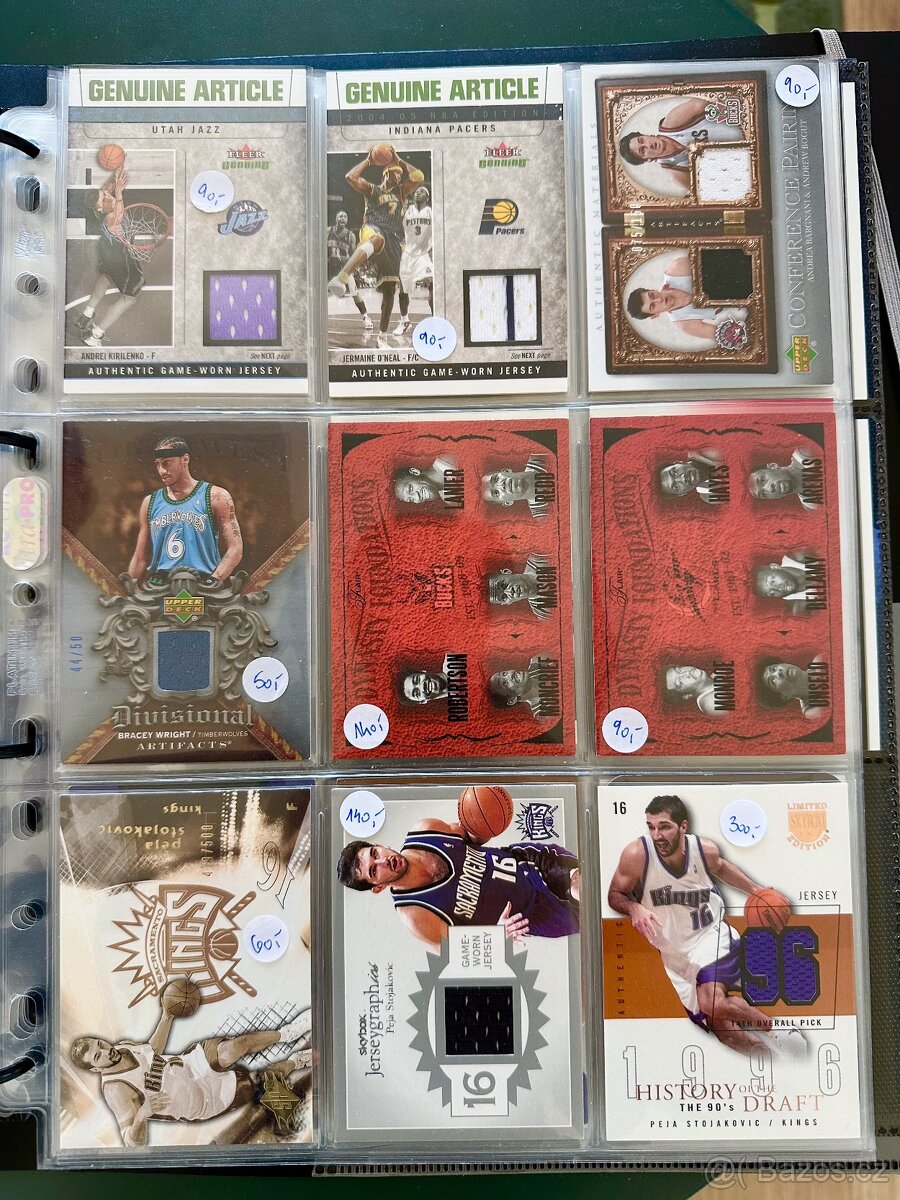 NBA karty (limitky,podpisovky, dresovky) - 7