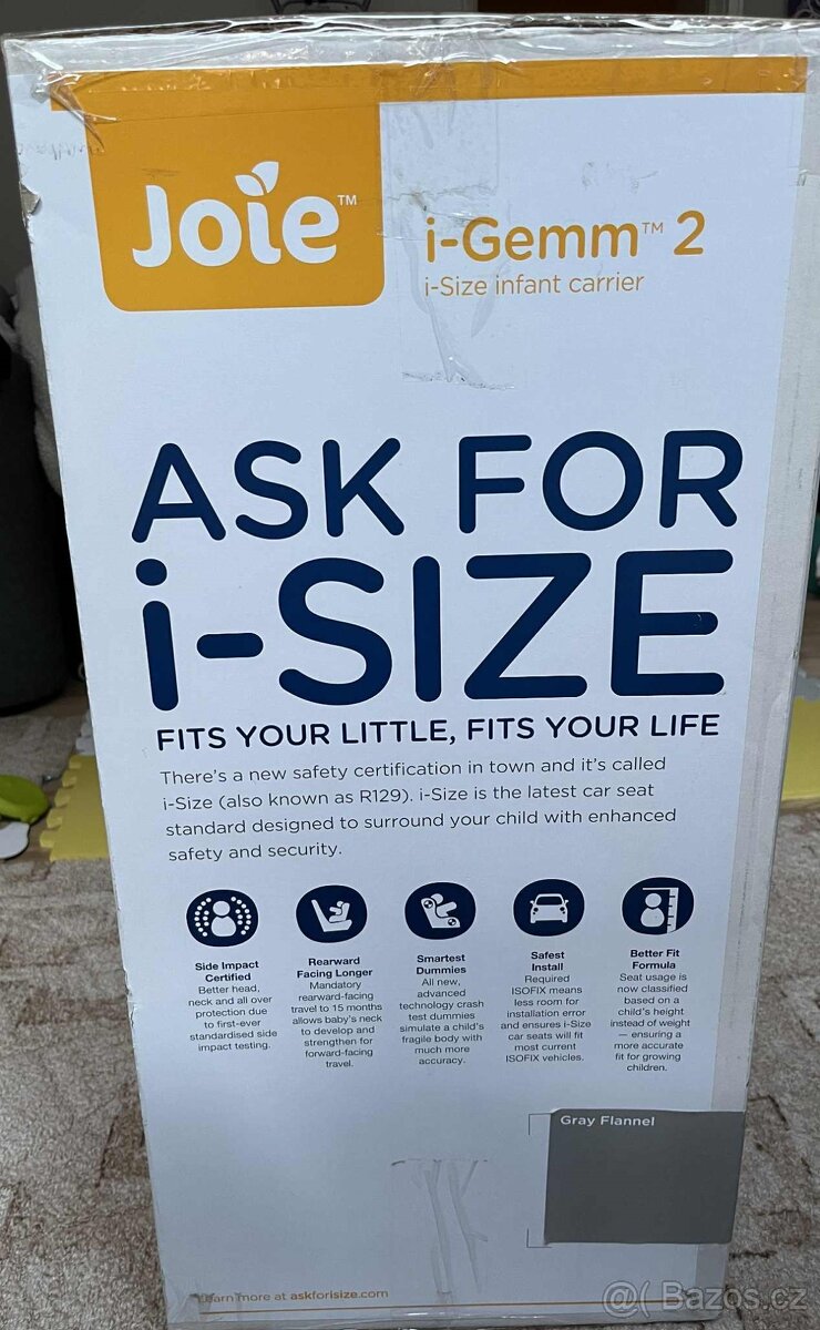 Autosedačka Joie I-Gemm 2 - grey flannel - 7