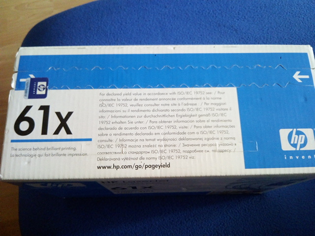 toner originální černý HP 61X , HP C8061X - 7