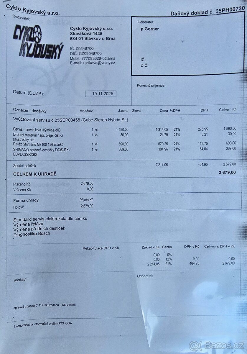 Celoodpružené elektrokolo Cube Stereo Hybrid 120 SL 750 - 7